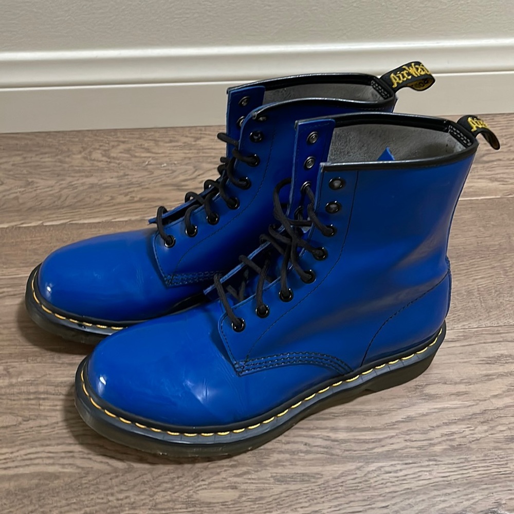 Dr. Martens blue boots